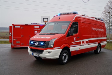 ELW2 - Eifelkreis Bitburg-Prüm, Ort/Kunde: Eifelkreis Bitburg-Prüm, Fahrzeug: VW Crafter 50, Typ: ELW2 - HENSEL Fahrzeugbau - Auslieferung Kundenfahrzeug