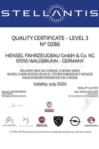 OPEL Certified Converter - HENSEL Fahrzeugbau