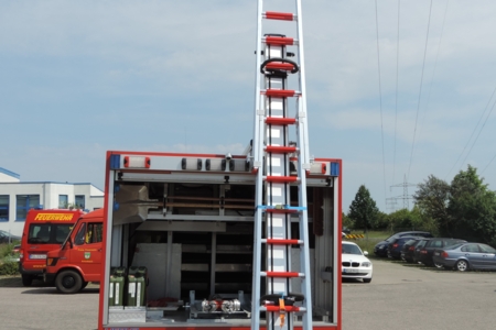 Leiterlagerung - Boxbrunn, Ort/Kunde: Feuerwehr Boxbrunn, Fahrzeug:Ford Transit, Typ: Reparatur