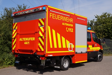 TSF-L Altenufer, Ort/Kunde: Gemeinde Hengersberg, Fahrzeug:IVECO Daily, Typ: TSF-Logistik