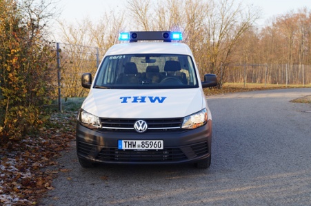 Einbau einer Sondersignalanlage - THW Würzburg, Ort/Kunde: THW Würzburg, Fahrzeug:VW Caddy, Typ: MZF-MTW-MTF