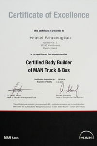 MAN Certified Body Builder - HENSEL Fahrzeugbau