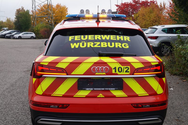 KdoW der Berufsfeuerwehr W&uuml;rzburg von hinten